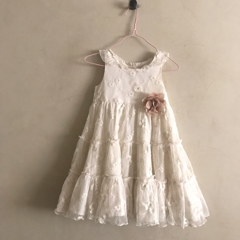 Catherine Malandrino Cream Lace Dress